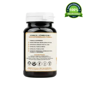 Dr Gabriel's Vitamin D3 + K2 MK-7 5000 IU - 60 kapsula - Image 3