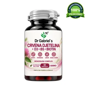 Dr Gabriel's Crvena Djetelina kapsule D3 B5 Biotin