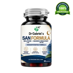 Dr Gabriel's San Formula Melatonin 1 mg Magnezij 60 kapsula